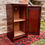 Thumbnail:  Single Edwardian inlaid mahogany bedside cabinet 