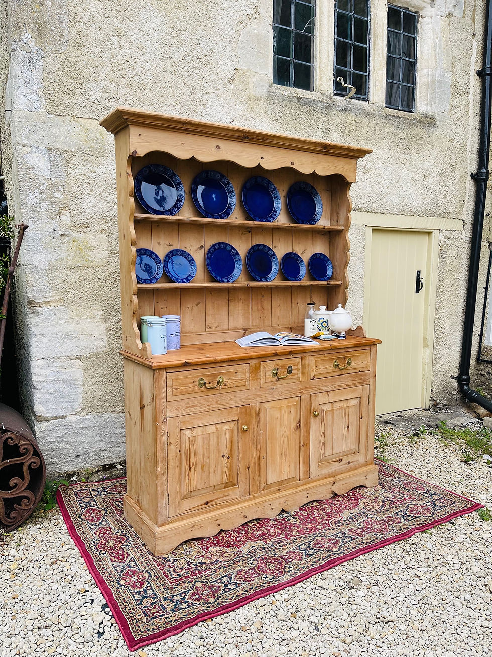 Thumbnail: 2 part Solid Stripped Pine Dresser - #8316