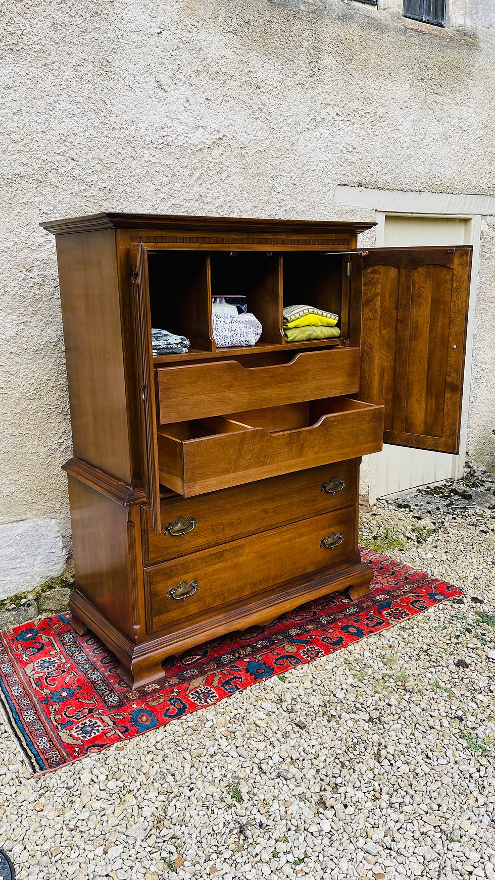 Thumbnail: 20thC American Tallboy / Linen press - #9097