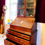 Thumbnail: 19th Century Queen Anne style Oak Double Top Bureau Bookcase