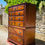 Thumbnail: 20thC American  6 drawer Tallboy Chest on Chest in cherry - 