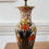 Thumbnail: Vintage Japanese Satsuma design ceramic baluster lamp. #8498/1