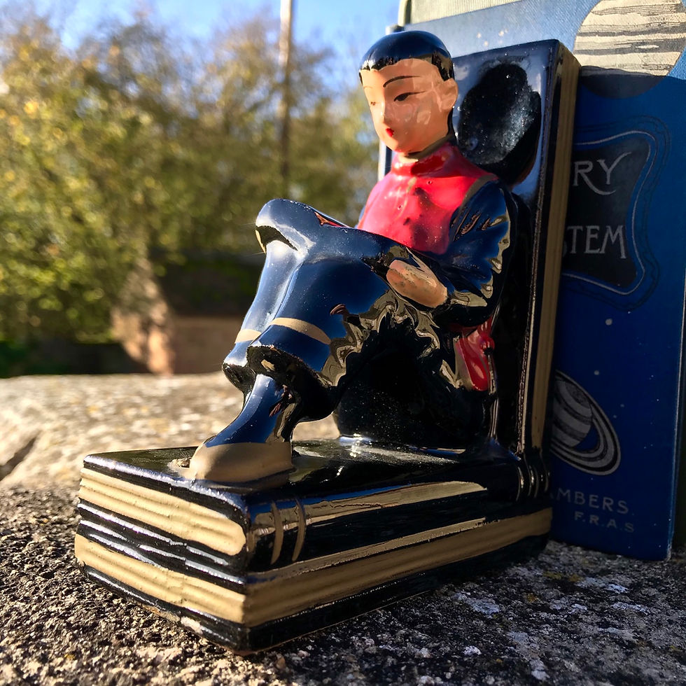 Thumbnail: 1950’s Chinese acrobat bookends in porcelain.