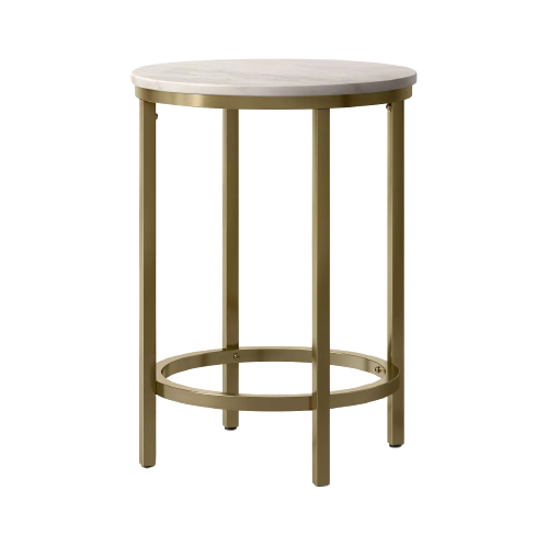 Round Marble End Table