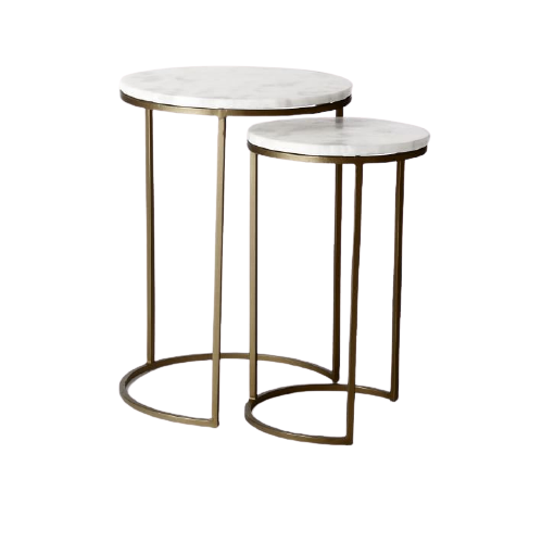 Marble Round Side Tables