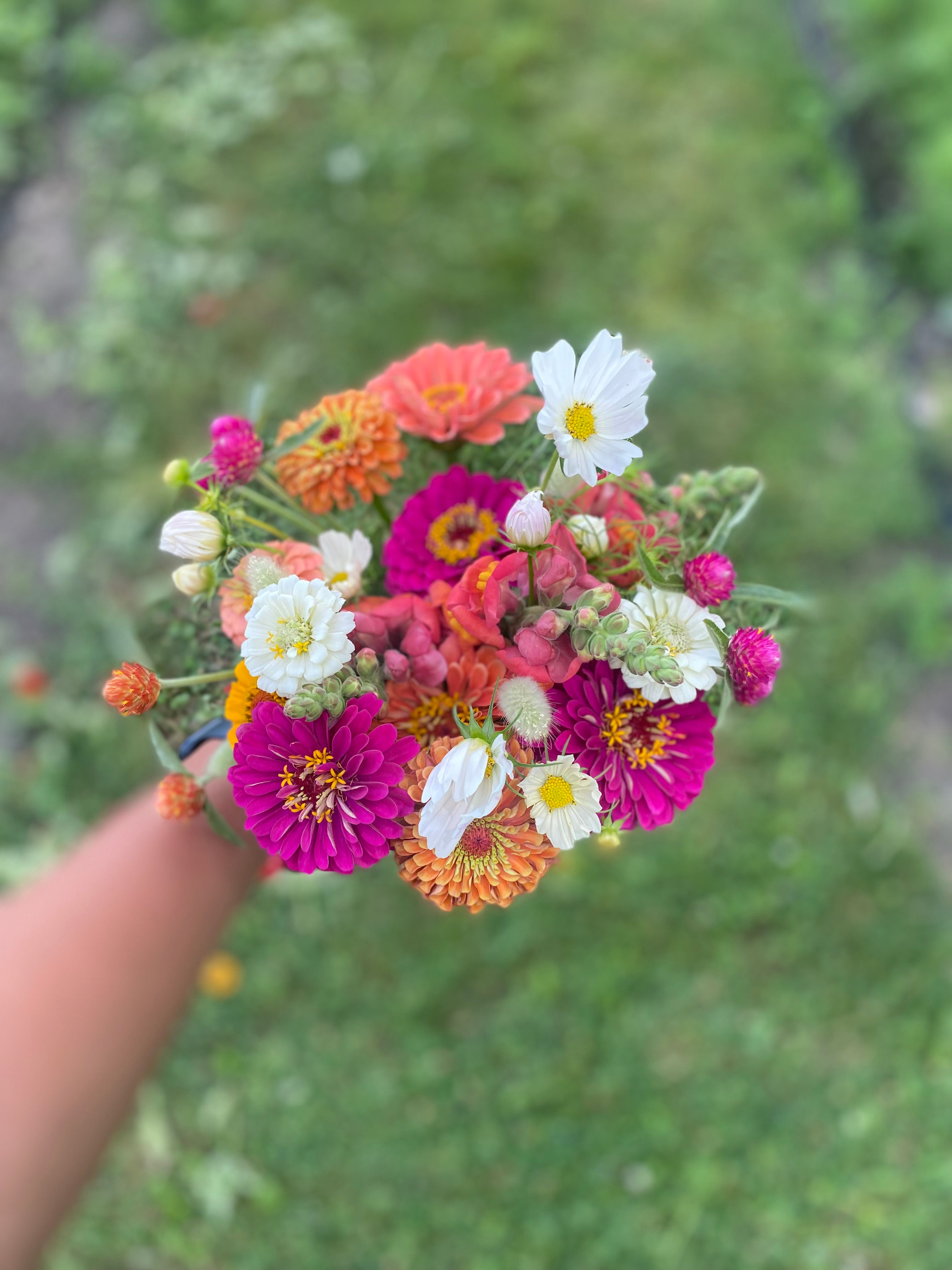 Pink and white- Mixed Bouquet (Small)
