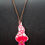 Thumbnail: Hot Pink Mushroom Pendant Necklace