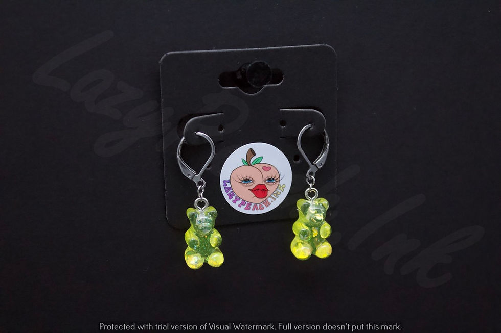 Thumbnail: Glitter Gummy Bear Earrings