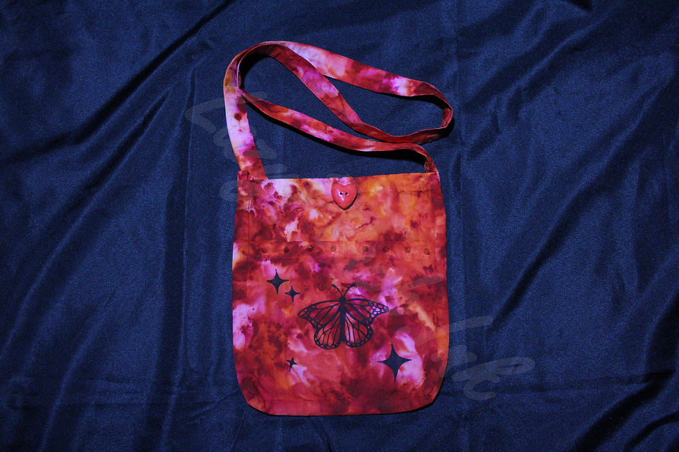 Thumbnail: Red Butterfly Crossbody Purse