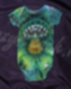 Green Mushroom Baby Onesie