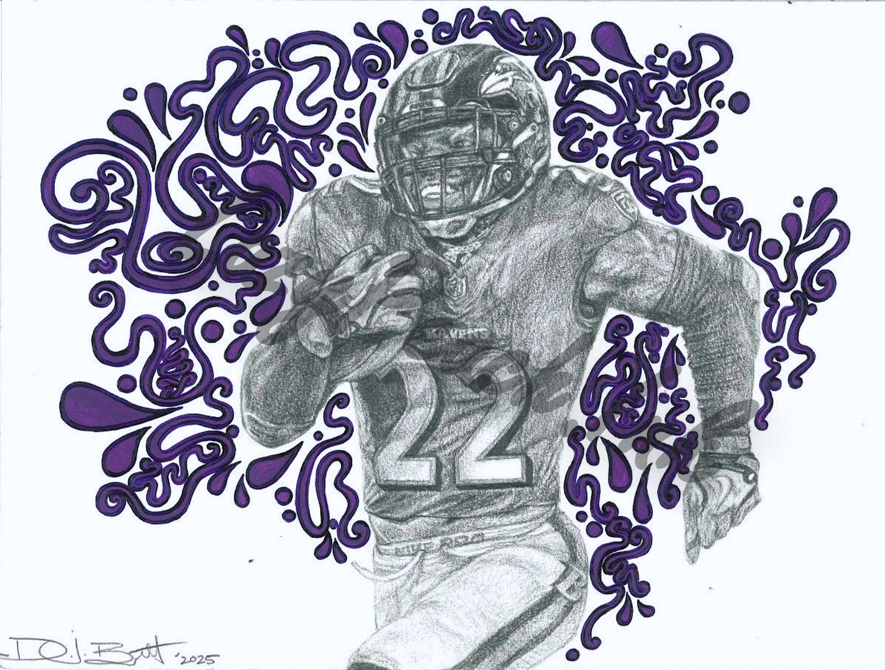 Derrick Henry Art Print