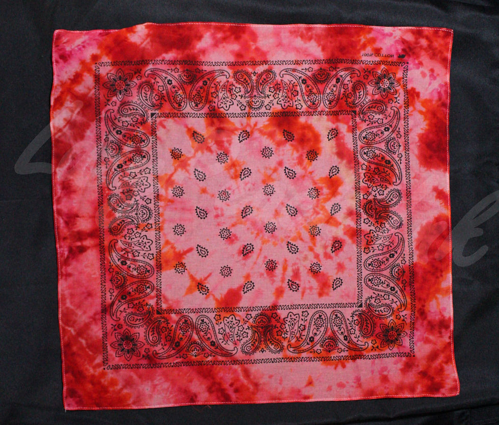 Pink & Red Spiral Bandana