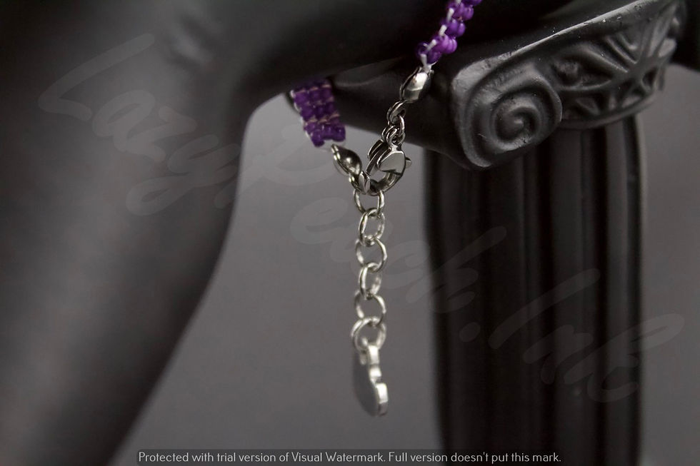 Thumbnail: Purple Peace Sign Bracelet