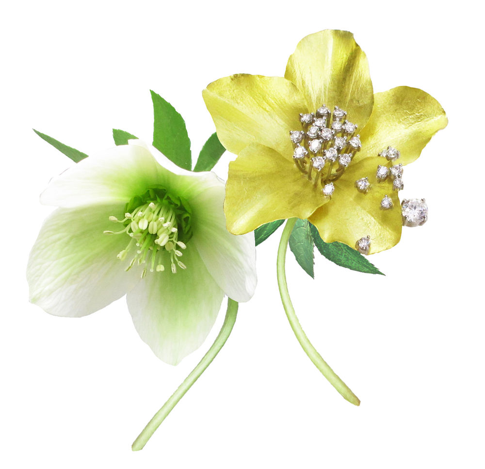 一点物級】三木稔 NAZUNA ナズナ K18 ピアス作家ジュエリー ジュエリー