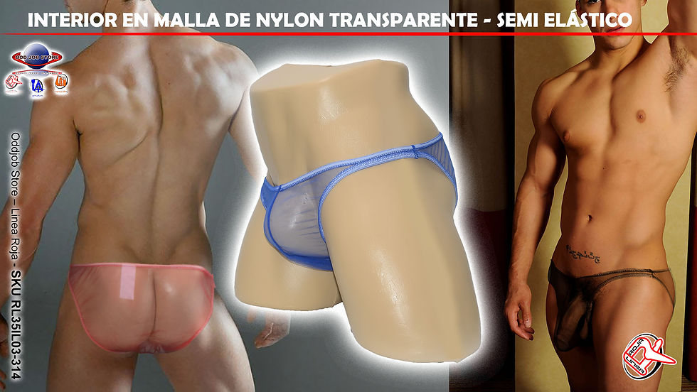 Miniatura: INTERIOR EN MALLA TRANSPARENTE SEMI ELÁSTICO DE NYLON