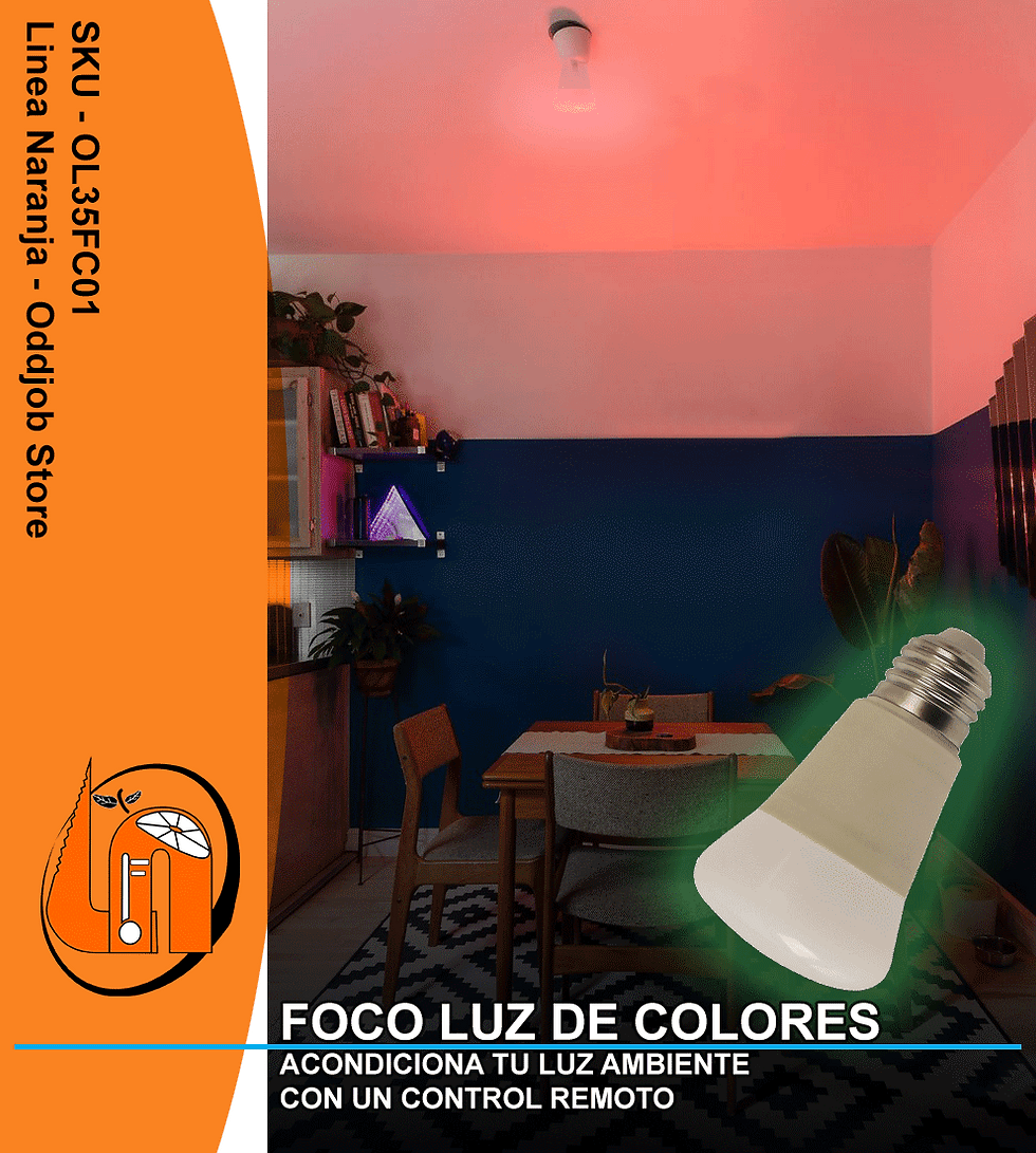 Miniatura: FOCO LUZ DE COLORES RGB - CON CONTROL REMOTO