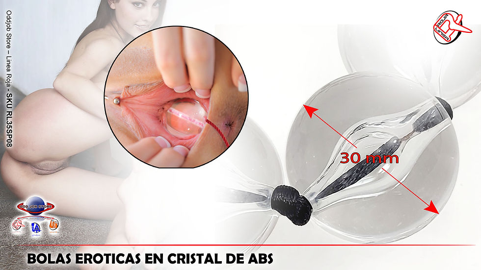 Miniatura: PLUG SEXUAL EN BOLAS DE CRISTAL DE ABS