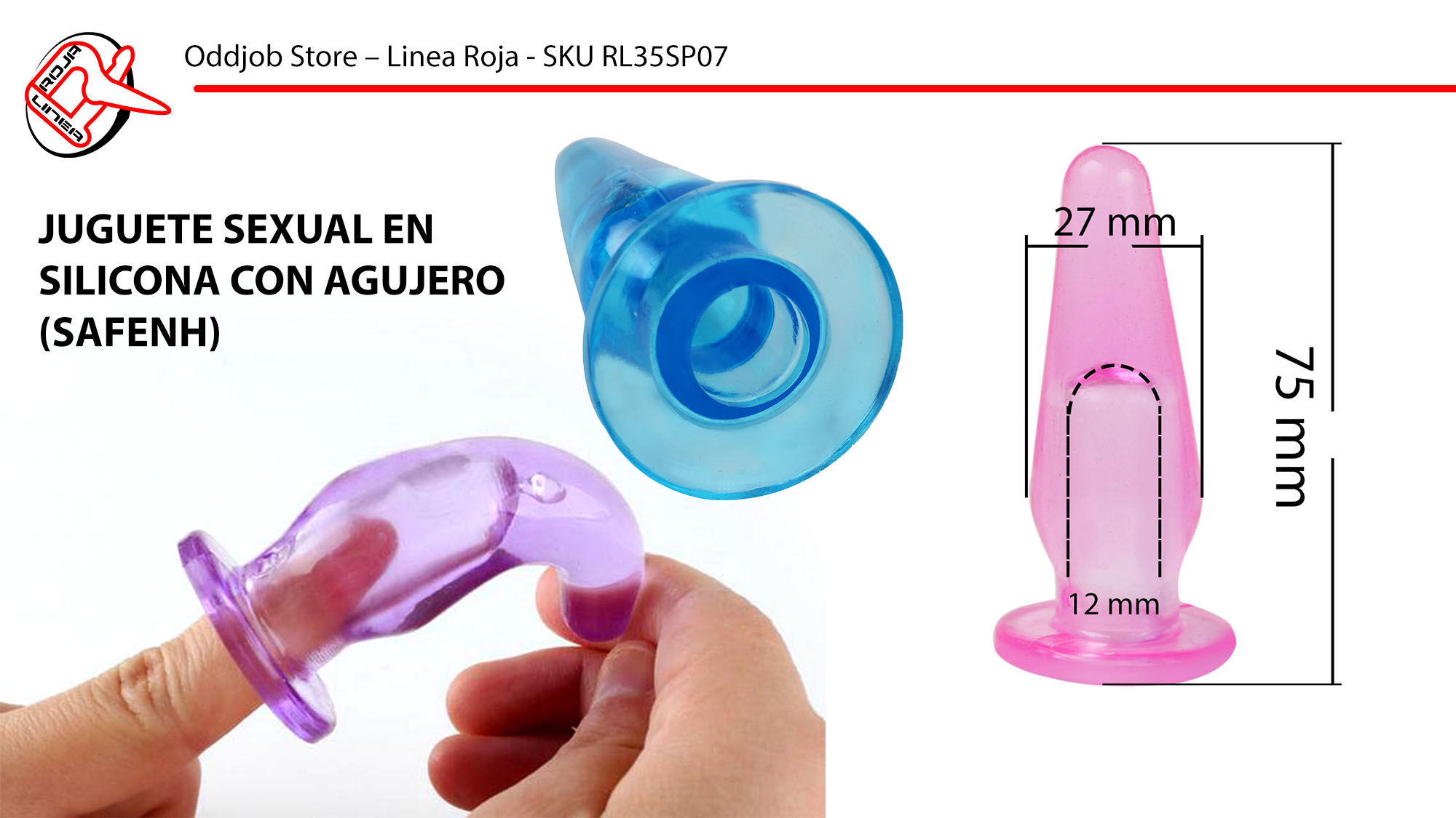 PLUG SEXUAL DILATADOR Y MASAJEADOR - USO ANAL O VAGINAL