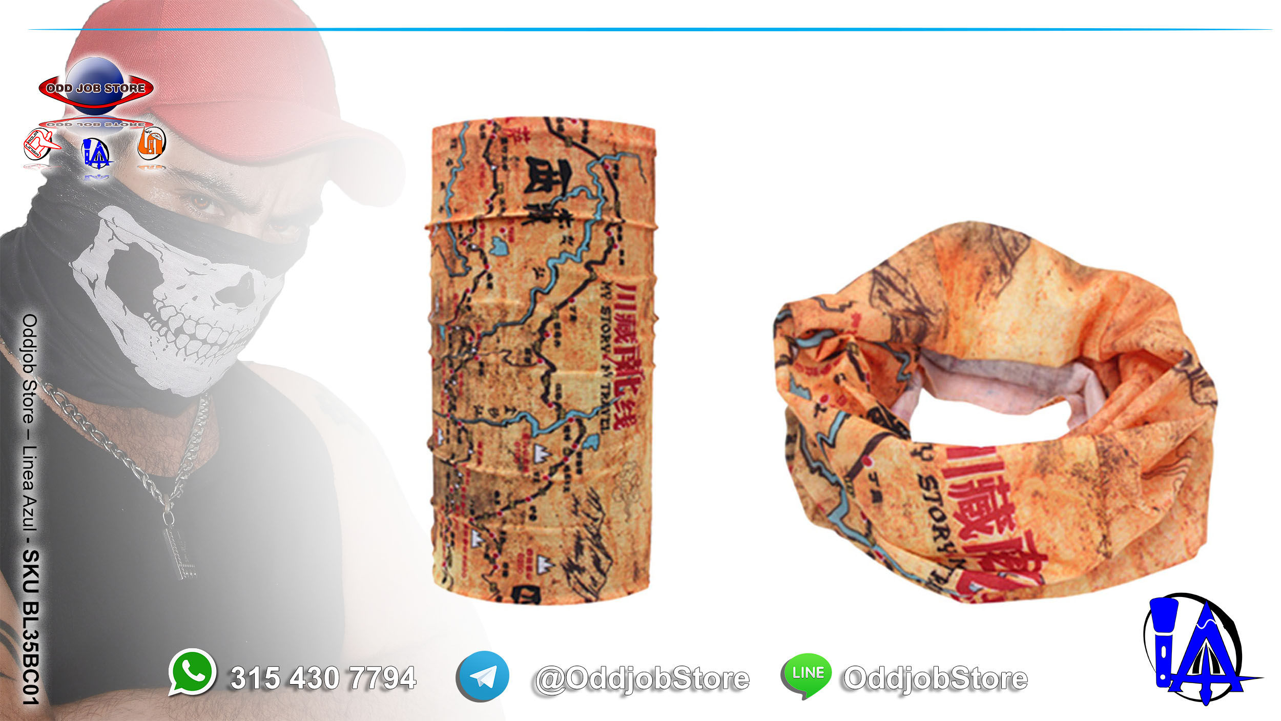 BALACLAVA DE POLIESTER TIPO TUBO – TAPABOCA