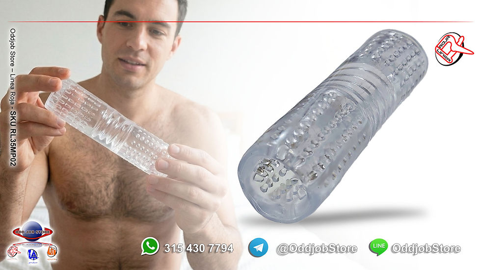 Miniatura: MASAJEADOR MASTURBADOR MASCULINO EN SILICONA