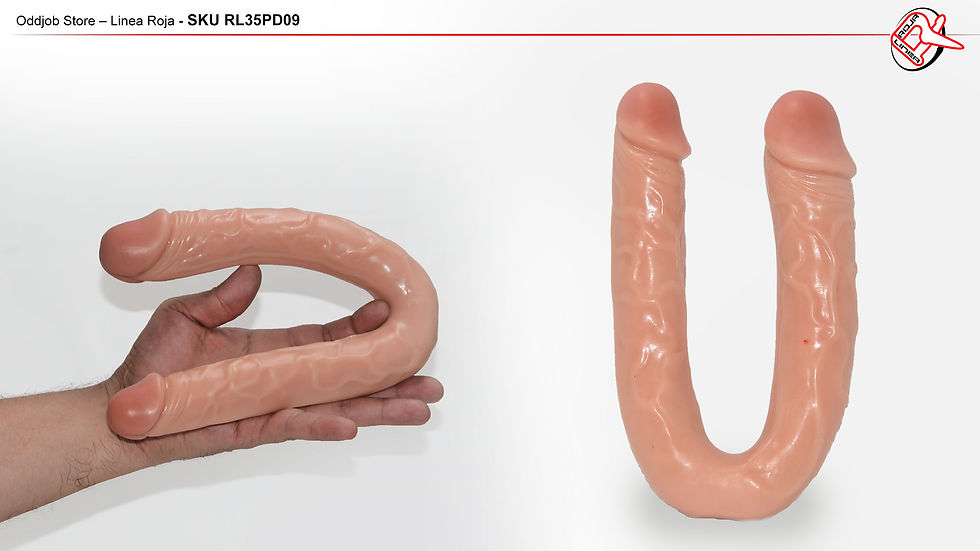 Miniatura: PENE DILDO EN FORMA DE “U” DOBLE CABEZA