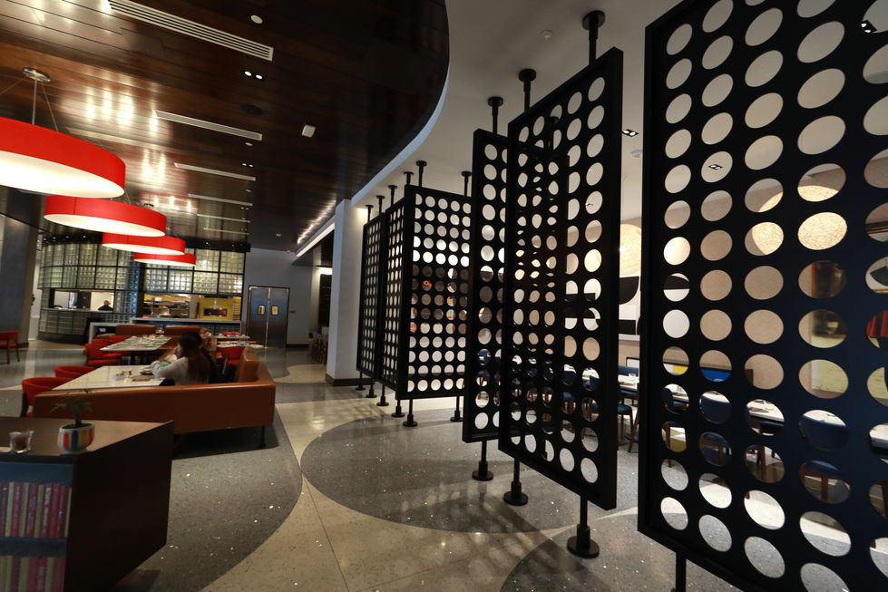 Restaurant metal screens