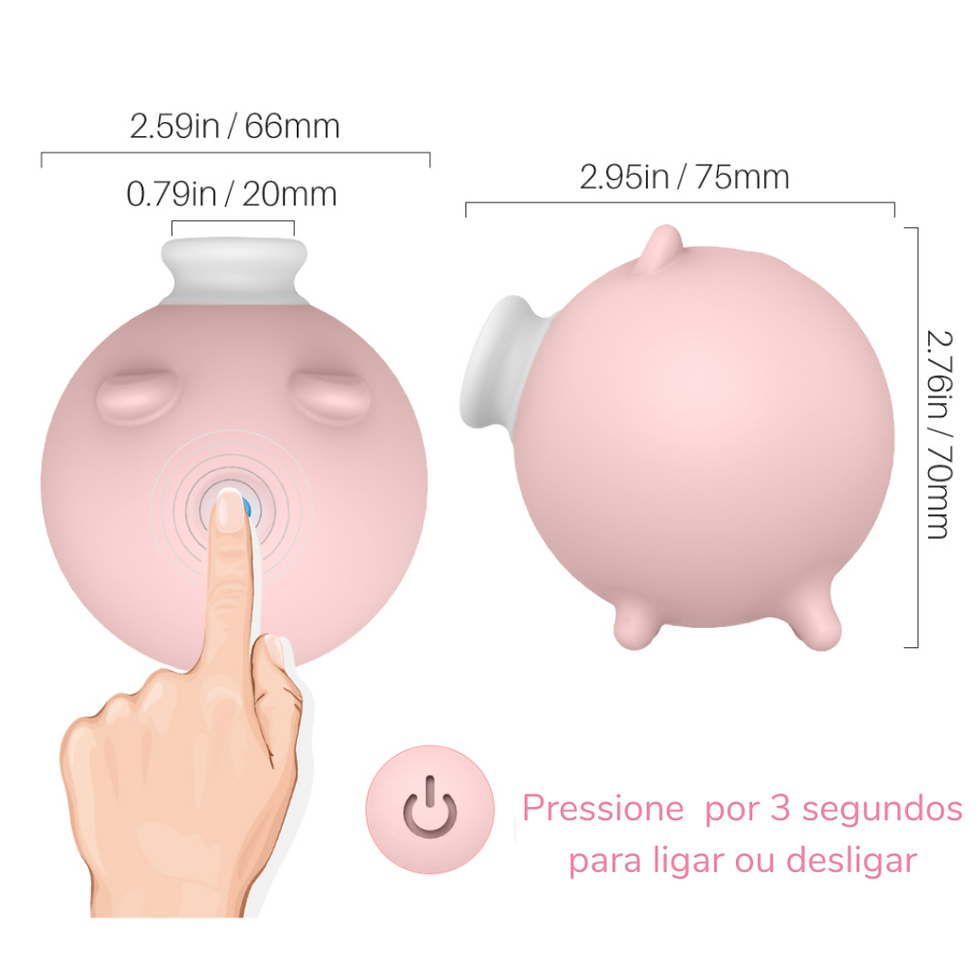 Especificações de tamanho do sugador piggy