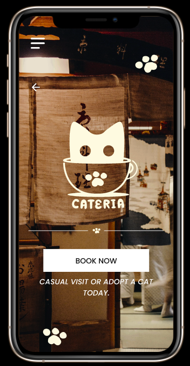 Cateria Mobile Page
