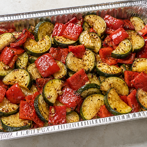 Roasted Zuchini & red Peppers