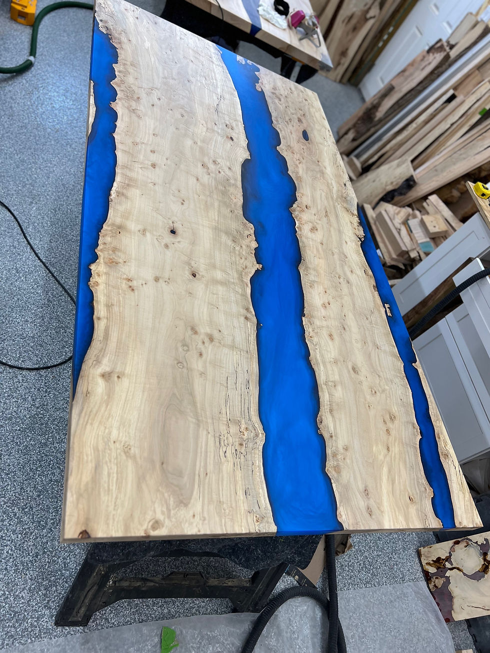 Thumbnail: Burled Maple Dining Table