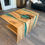 Thumbnail: Spalted Silver Maple waterfall end tables