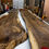 Thumbnail: English Walnut Dining Table with Pure Black Epoxy