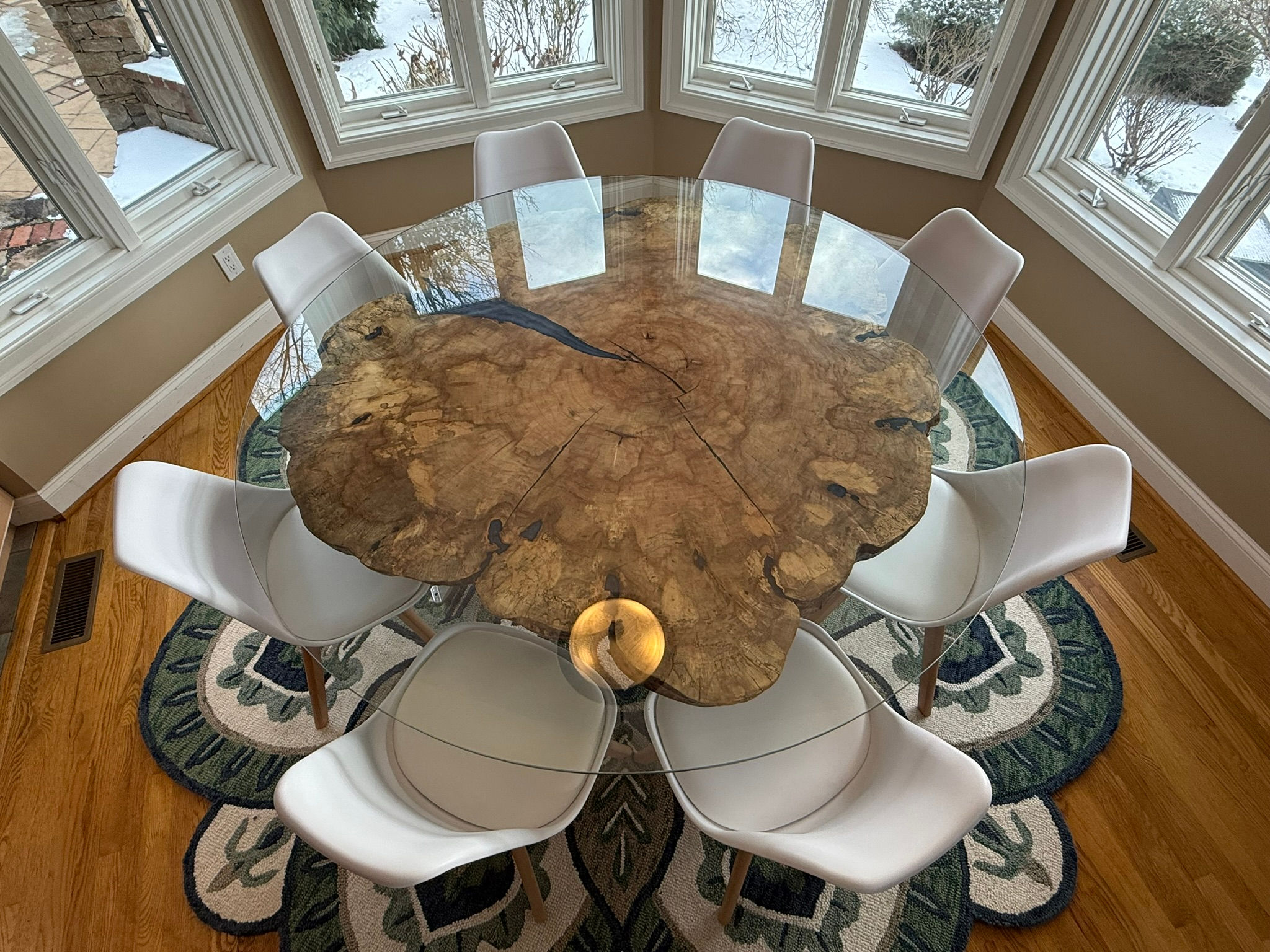 Maple Crosscut Dining Table