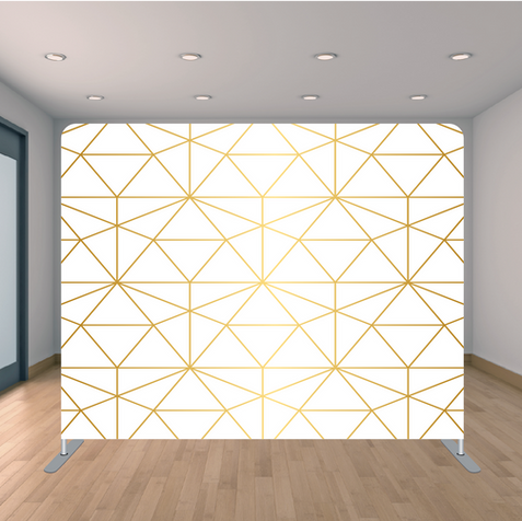 Premium Gold Triangle Backdrop