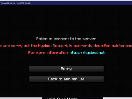 Minecraft Hypixel Down for 24+ Hours: DDoS Attack
