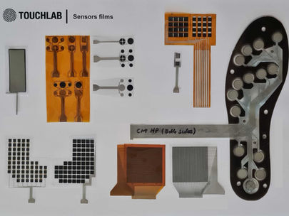 Examples of custom tactile sensing sheet geometries for robotics