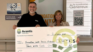 💚 La Fondation Santé Beauce-Etchemin est fière de recevoir un don de 3 500 $ grâce à la campagne Coopère-Don 2025 d’Avantis Coopérative !