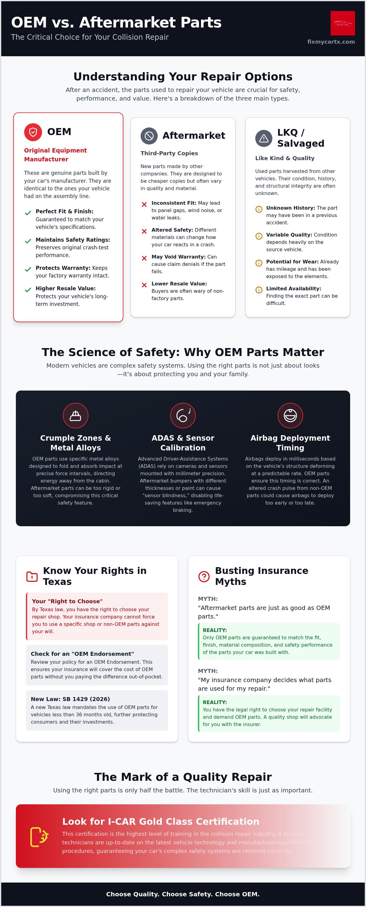 OEM parts collision repair houston