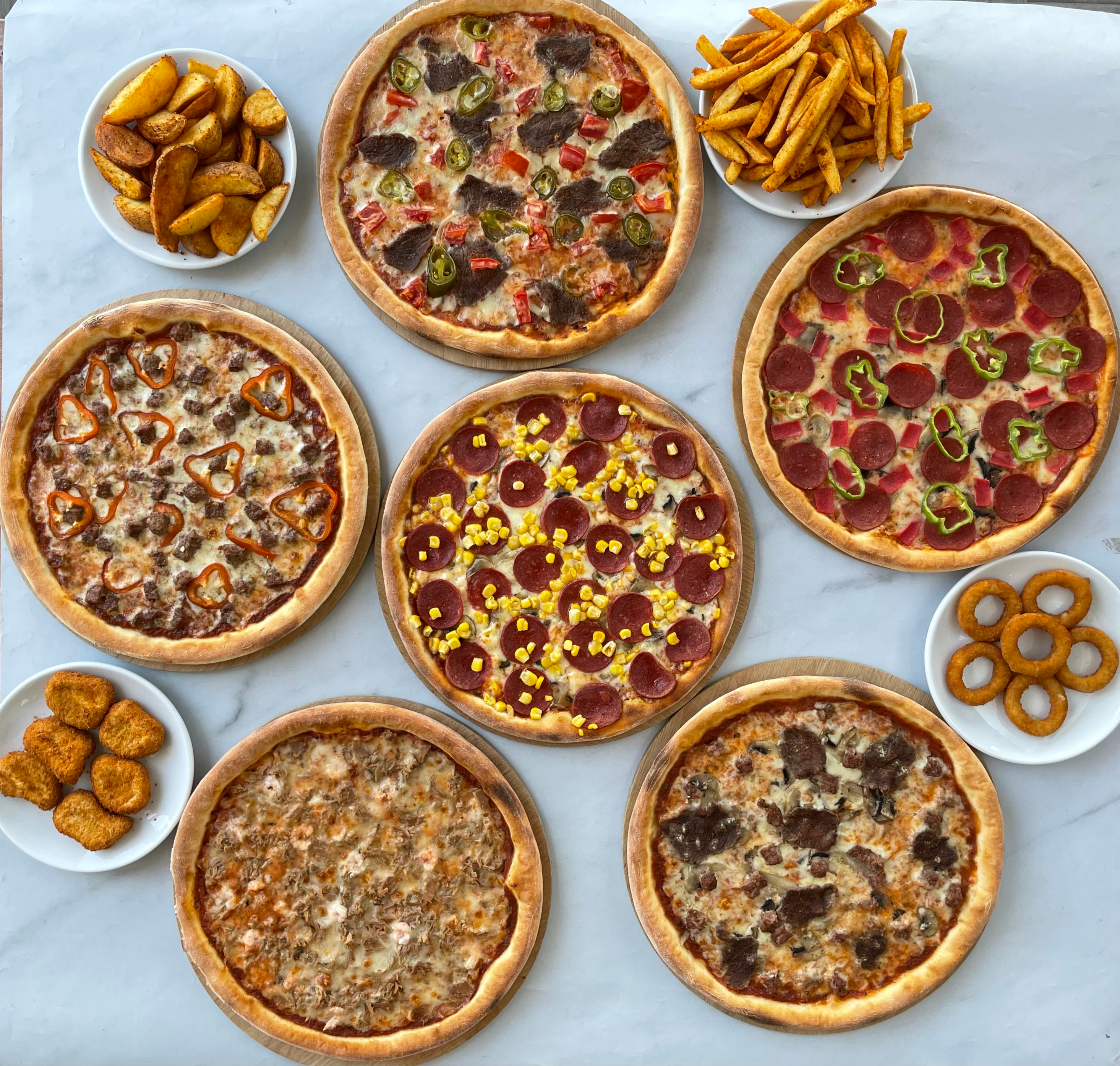 Arranged Food and Objects