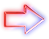 PNG - Seta vermelha neon2.png