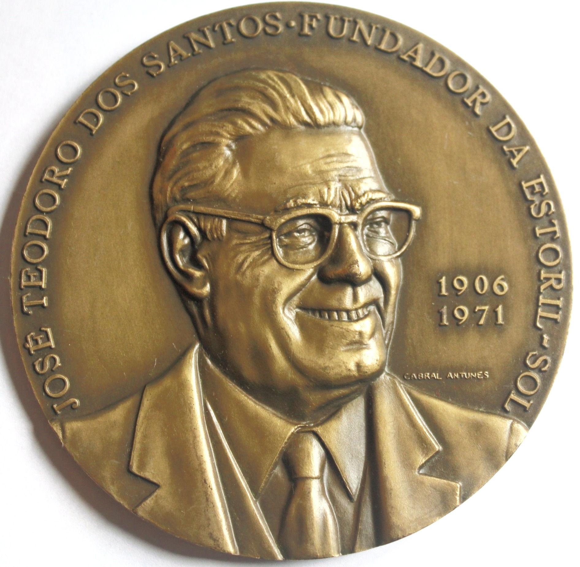 Medalha Comemorativa De José Teodoro Dos Santos