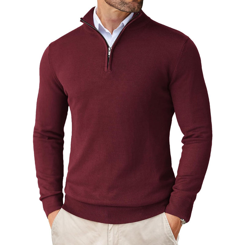 Miniatura: Suéter Masculino Slim Fit com Zíper