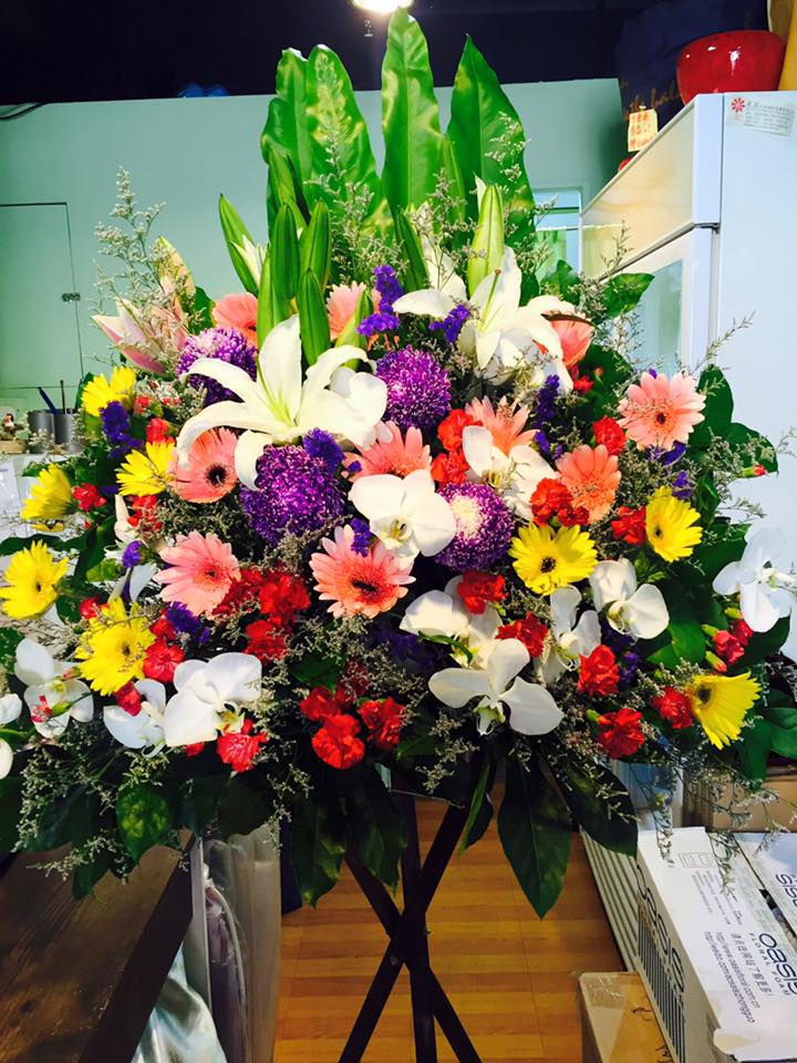 Faabatjyun 花不完 開張花籃 展覽花籃 酒會花籃‎ 花牌