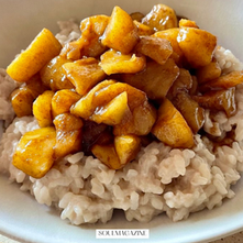 Milchreis mit Apfel-Zimt-Kompott