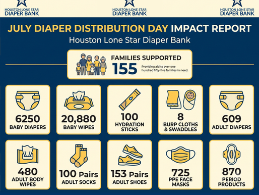 July Diaper Day Recap: Thank You, Houston!