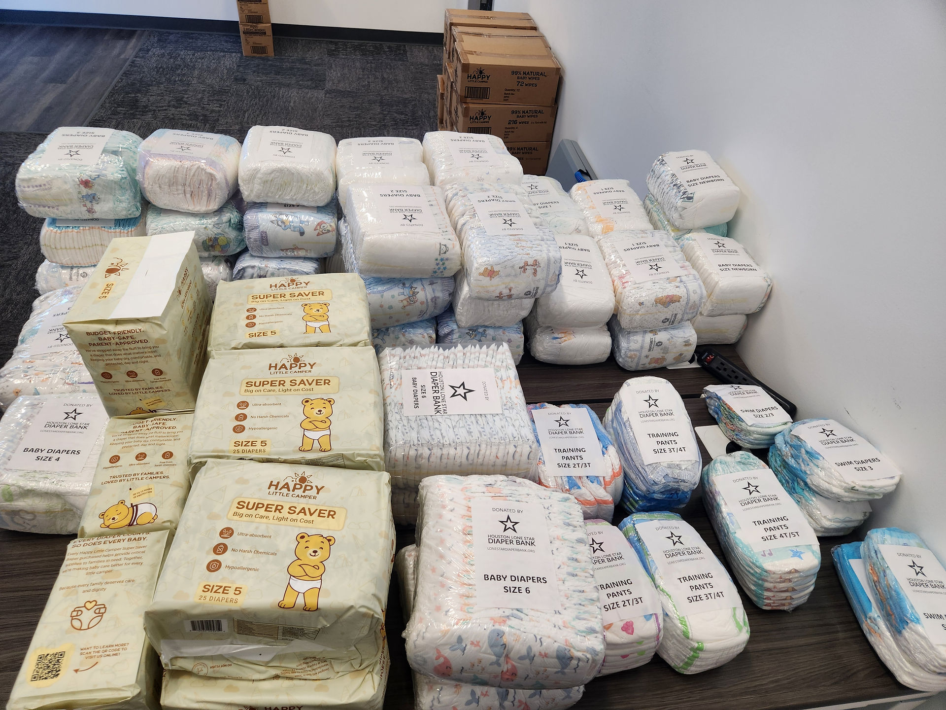 Houston Lone Star Diaper Bank Diaper Donations