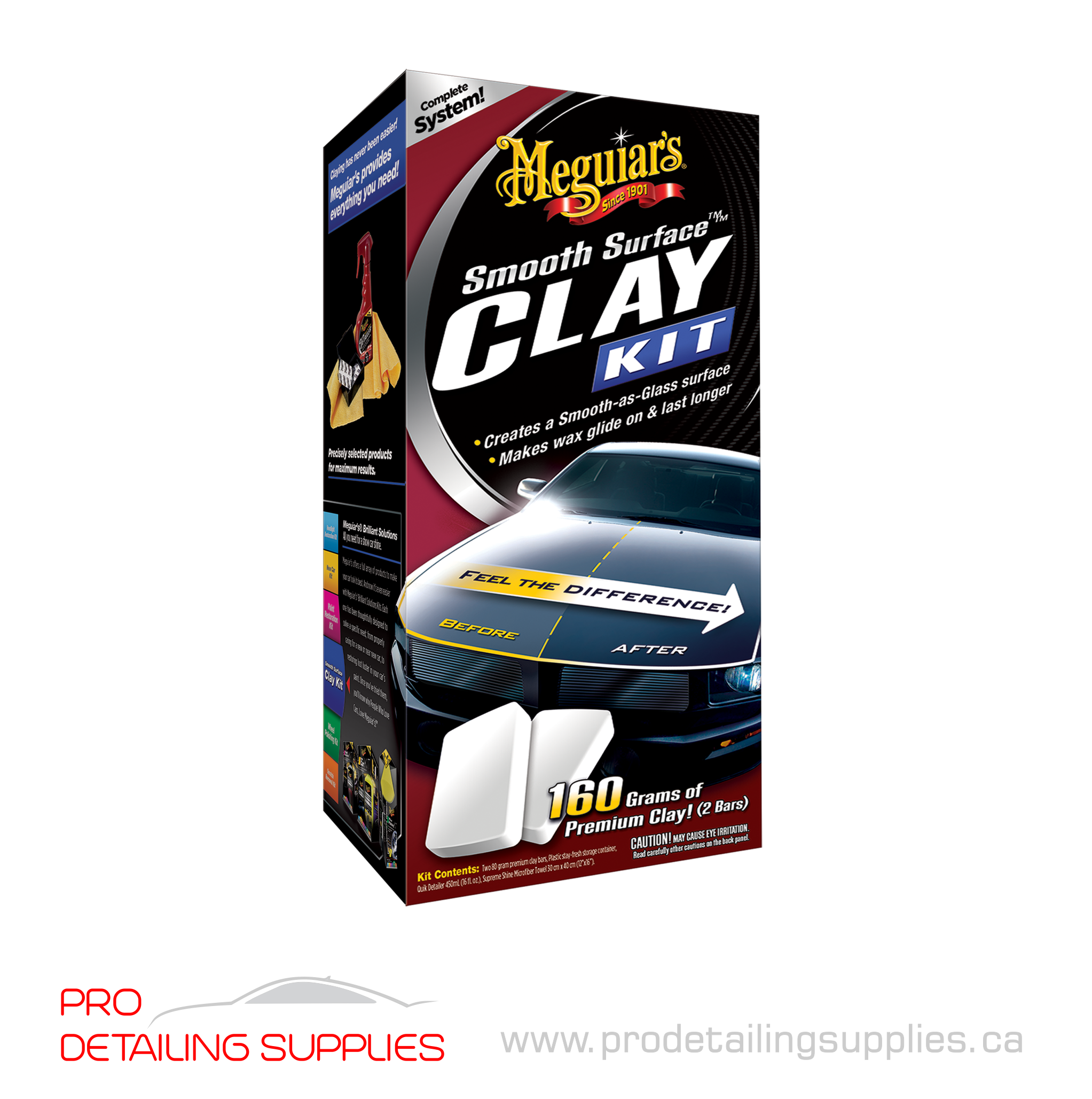 Meguiar's (G1016C) Smooth Surface Clay Bar Kit prodetailingsupplies