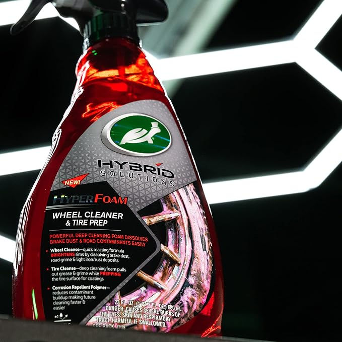 Thumbnail: Turtle Wax Hybrid Solutions Hyper Foam Wheel Cleaner  in use 2