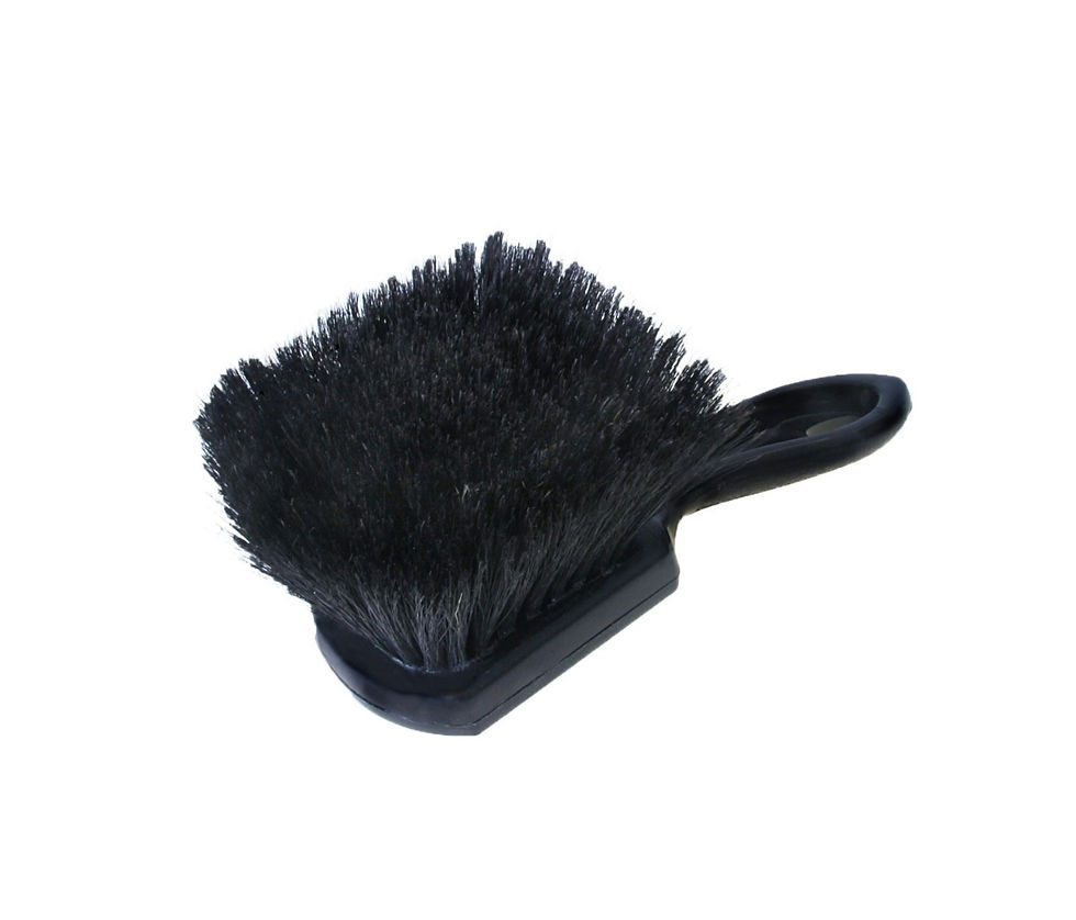 Thumbnail: Wheel Woolies Boar's Hair Fender & Body Brush bottom view