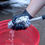 Thumbnail: Maxshine Premium Flat Microfiber Wheel Brush with Replaceable Cover - Small in use 2